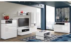 Etajeră FRED alb/gri