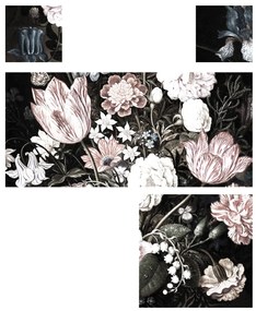 Autocolante mobila copii IKEA Duktig Lucrări florale în stil vintage