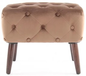 Taburet tapitat Piano maro deschis