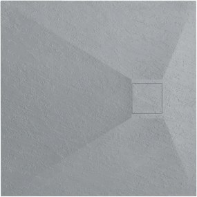 Cadita de dus Rea Bazalt Grey 90x90