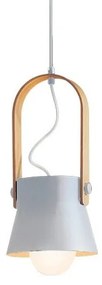 Pendul design modern Lanteo alb mat 16cm