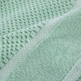 decoDoma Set de 2 prosoape de baie din frotir MODENA verde 70 x 140 cm