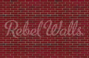 Tapet Wall of Tiles, Ruby Red, Rebel Walls