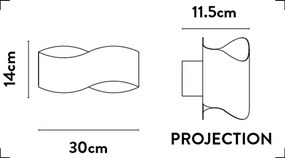 Aplica de perete LED design modern Belle