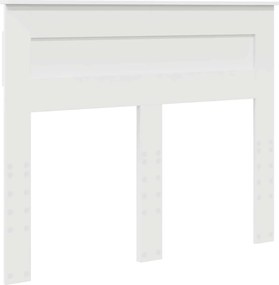 vidaXL Tăblie cap Alb 120 cm Lemn compozit