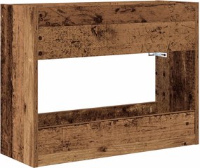 vidaXL Suport pentru umbrele Lemn vechi 65 x 24 x 50 cm Lemn compozit