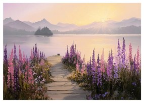 Tablou 113x85 cm Lupine Shore – Styler