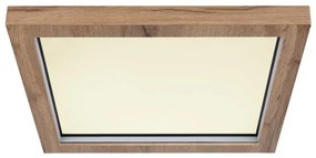 Plafoniera LED RGB cu telecomanda design industrial Branza 40x40cm