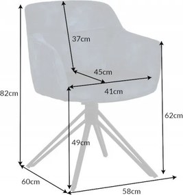 Set 2 scaune moderne pivotante Euphoria petrol