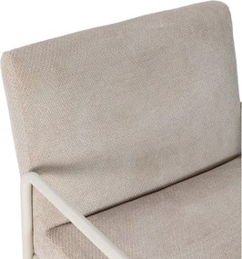 Fotoliu bej cu tapițerie din chenille Vince – MOME