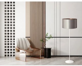 Lampadar Duolla CANNES 1xE27/15W/230V d. 45 cm argintiu/cupru/alb