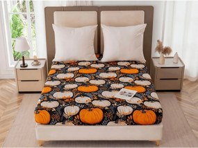 Cearsaf din microfibra MAGIC PUMPKIN colorat 180x200 cm