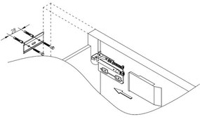 Dulap baie suspendat alb mat 95 cm cu doua usi KolpaSan Oxana Alb mat