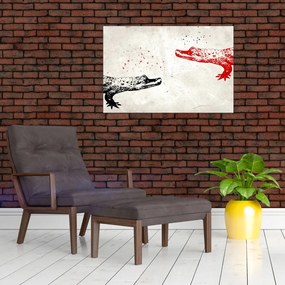 Tablou - Crocodili (90x60 cm)