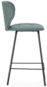 Scaune de bar verde 2 buc. (înălțime șezut 67 cm) Maura – Marckeric