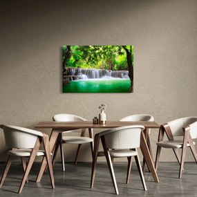 Tablou - cascada din Kanchanaburi, Thailanda (90x60 cm)