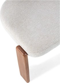 Scaune de dining crem 2 buc. tapițate Nadia – MOME