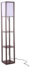 Lampadar Cubes, 26x26x160 cm, e27, 40 w, MDF/textil, wenge