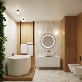 Aplică pentru baie Sollux SL.1712 HALO 1xG9/8W/230V IP44 negru