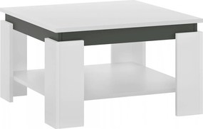 Masuta cafea LEJSY, alb/gri grafit, 68x68x41 cm