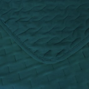 Cuvertura de pat din catifea ASTRALIA, petroleu Dimensiune: 200 x 220 cm