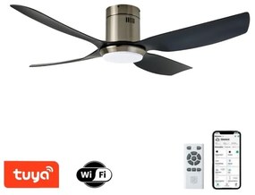 Immax NEO 07282L - Ventilator de tavan PURE cu LED+CCT, cu dimmer, 24W/230V, Wi‑Fi Tuya + telecomandă