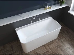 Cada freestanding Rune Algiz acril alb lucios 160x75 cm lipitadeperete,BTW