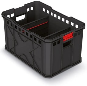 Cutie de transport A, 30 cm, compartimentari, negru