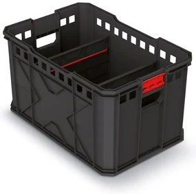 Cutie de transport A, 30 cm, compartimentari, negru