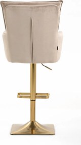 HR250KW Scaun Catifea Latte Bază Aurie