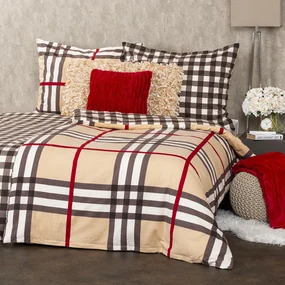 Lenjerie de pat din flanelă 4Home Cub, 140 x 200 cm, 70 x 90 cm