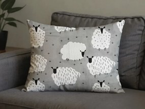 Fata de perna din policoton SHEEP POLY 70x90 cm, gri