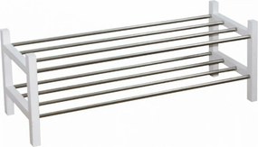 Pantofar BRESO, alb/argintiu, 100x30x37 cm