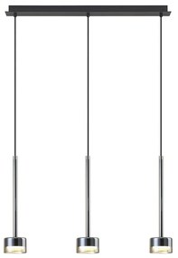 Lustra suspendata design modern TONIC 3L bronz