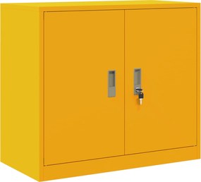 vidaXL Dulap de depozitare Galben muștar 80 x 40 x 70 cm Oțel