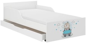 Pătuţ adorabil 180 x 90 cm cu un leu frumos