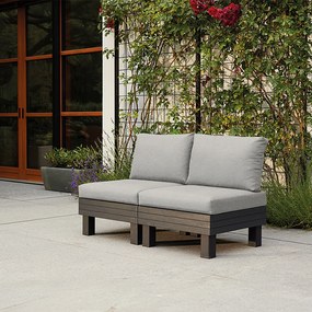 Canapea de grădină Elements cu 2 locuri, grafit