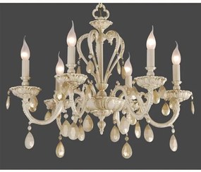 Lustra LUX fabricat manual 6 brate diametru 68cm Selena 2070/6 Bejorama