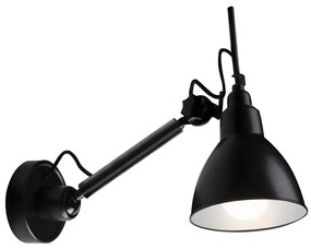 Lampă de perete DAISEN 1xE27/15W/230V neagră Shilo 4481