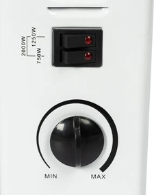 Convector,calorifer electric Detoolz, 2KW, 3 trepte de putere, cu termostat reglabil