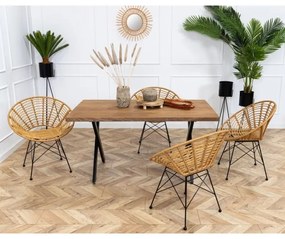 Suport pentru flori TRIPOD 110x25 cm negru