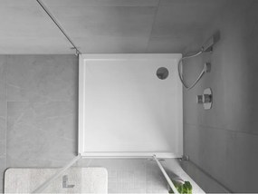 Mexen Flow cadă de duș pătrată slim 90 x 90 cm, alb lucios - 46S109090