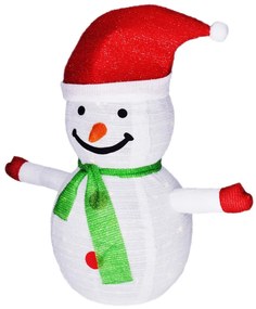 Decorațiune LED de Crăciun de exterior 40xLED/3xAA IP44 om de zăpadă Brilagi