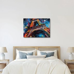 Tablou - Pictură a Turnului Eiffel II. (70x50 cm)