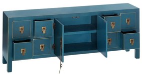Comodă albastră joasă 130x50,5 cm Oriente – Ixia
