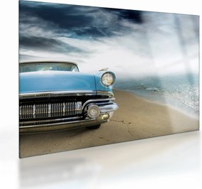 Tablou pe sticlă - Cabriolet de epocă (70x50 cm)