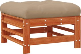 vidaXL Suport pentru picioare de grădină Lemn masiv de pin Maro Ceară