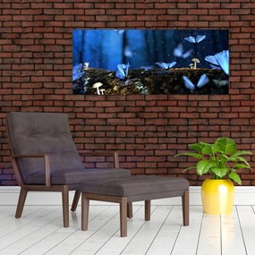 Tablou cu fluturi alabstre (120x50 cm)