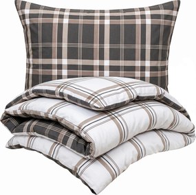 Lenjerie de pat 4Home Scotch, din bumbac, 140 x 200 cm, 70 x 90 cm