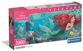 Prințesele Disney Ariel Puzzle panoramic Compact 1000 piese Clementoni